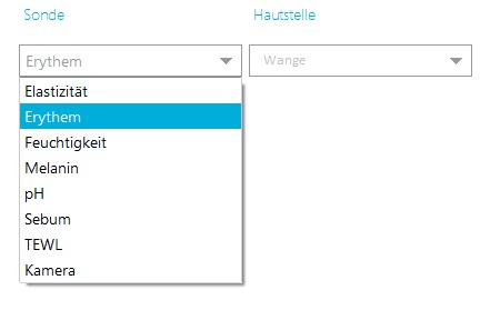 Einzelmessungen aller Sonden