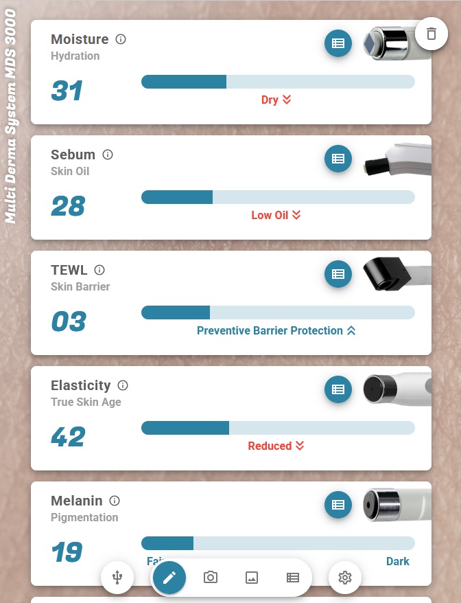 MDS 3000 - Clear display of the probe measurements