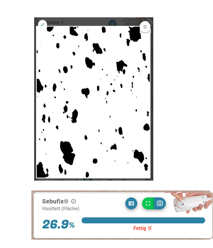 Hautfettgehalt qualitativ bewerten