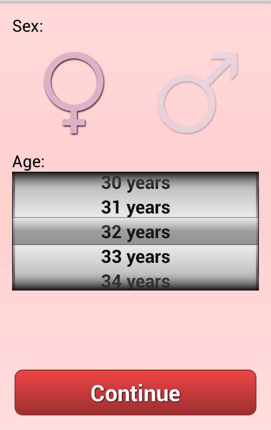 The demo app features questions ...