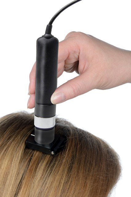 Skin-Colorimeter Flex - Messung auch auf Haaren möglich